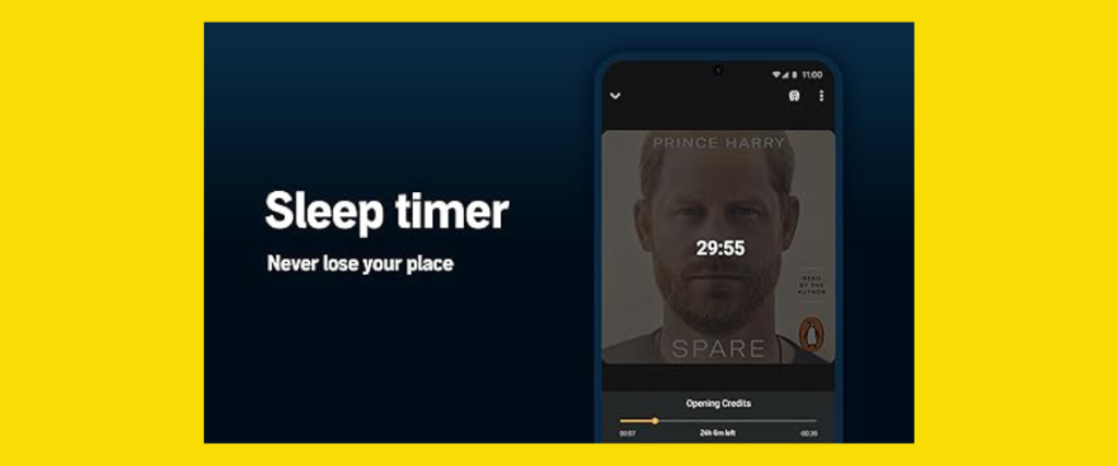 Sleep Timer – Pick Up Right Where You Left Off!